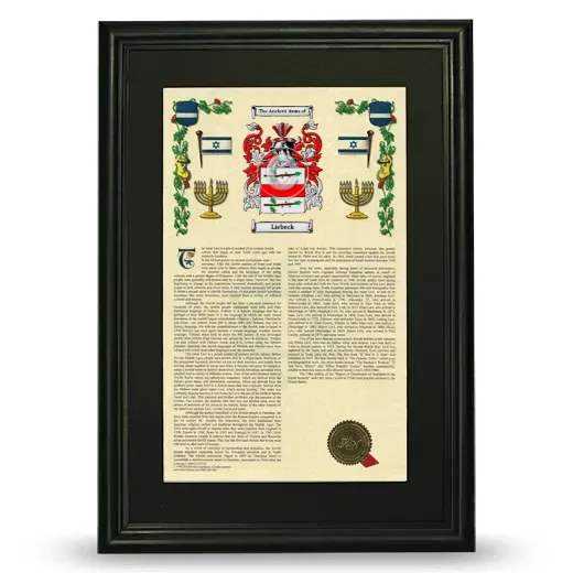 Liebeck Deluxe Armorial Framed - Black