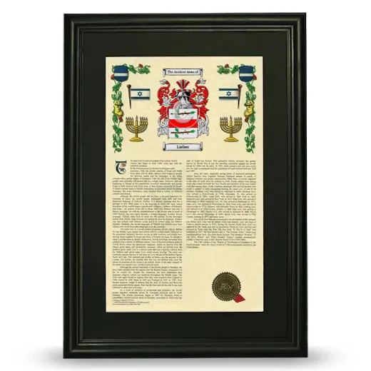 Lieber Deluxe Armorial Framed - Black