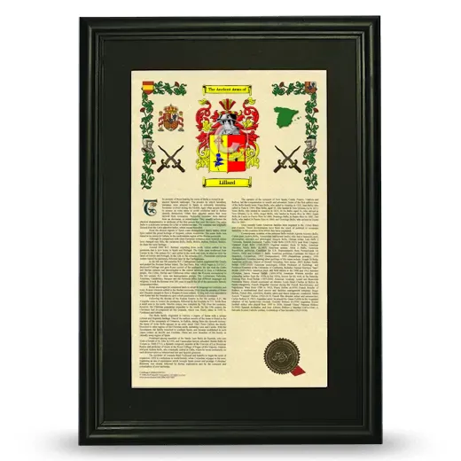Lillard Deluxe Armorial Framed - Black