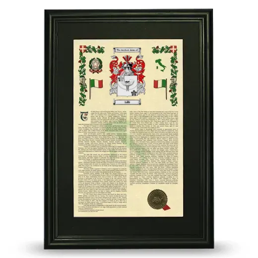 Lilli Deluxe Armorial Framed - Black