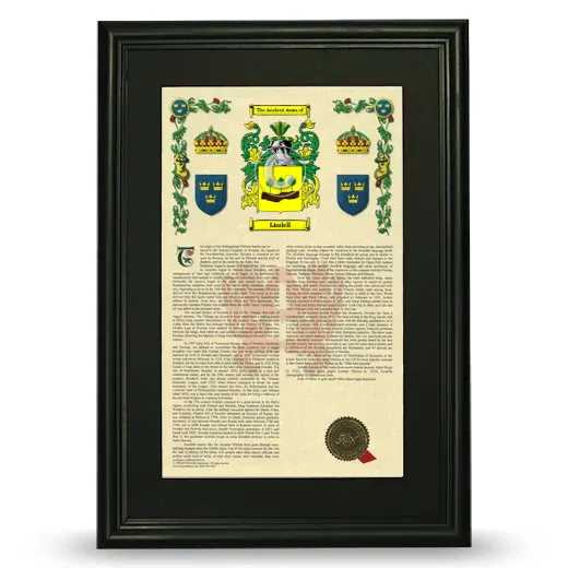 Lindell Deluxe Armorial Framed - Black