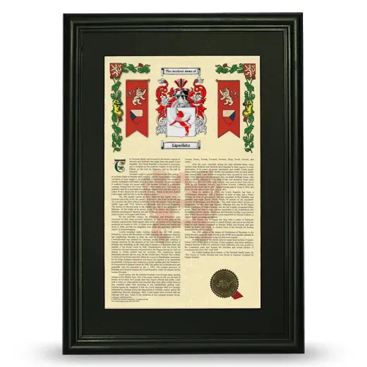 Lipschitz Deluxe Armorial Framed - Black