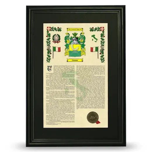 Lissone Deluxe Armorial Framed - Black