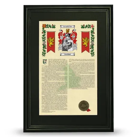 Livedent Deluxe Armorial Framed - Black