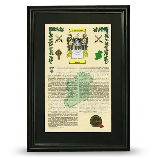 Liveles Deluxe Armorial Framed - Black