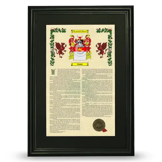 Llanes Deluxe Armorial Framed - Black