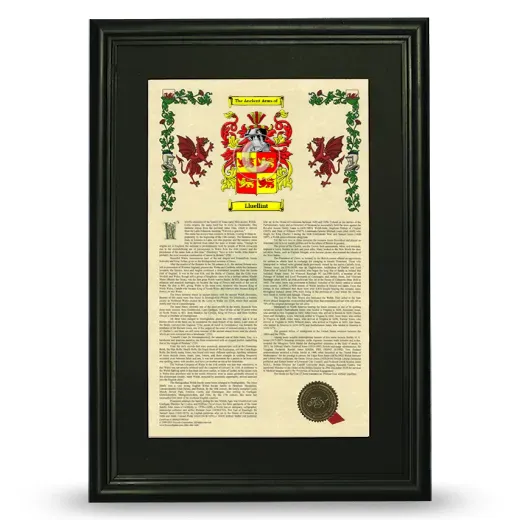 Lluellint Deluxe Armorial Framed - Black