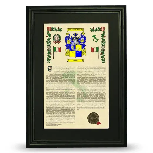 Lodis Deluxe Armorial Framed - Black