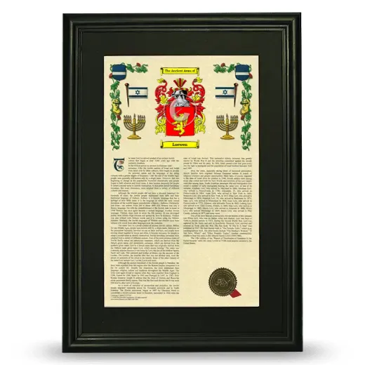 Loewen Deluxe Armorial Framed - Black