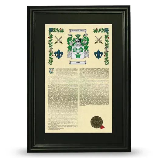 Loke Deluxe Armorial Framed - Black