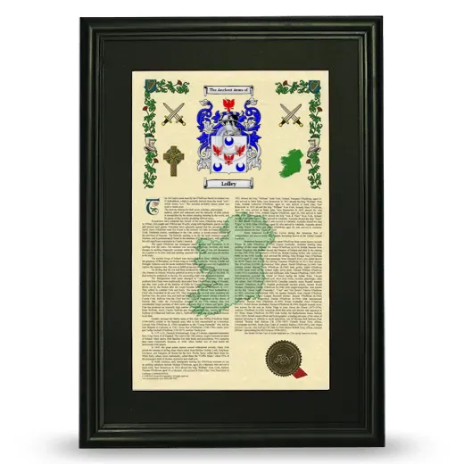 Lolley Deluxe Armorial Framed - Black