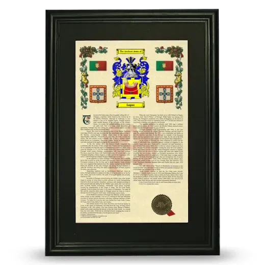 Loper Deluxe Armorial Framed - Black