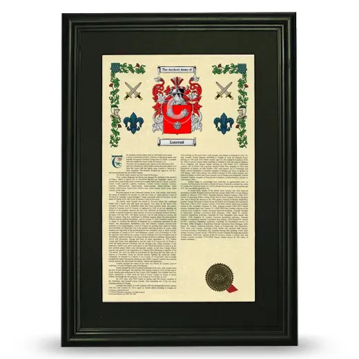 Lorrent Deluxe Armorial Framed - Black