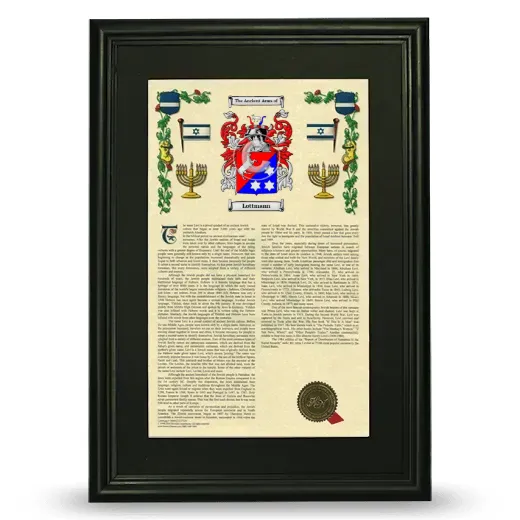 Lottmann Deluxe Armorial Framed - Black