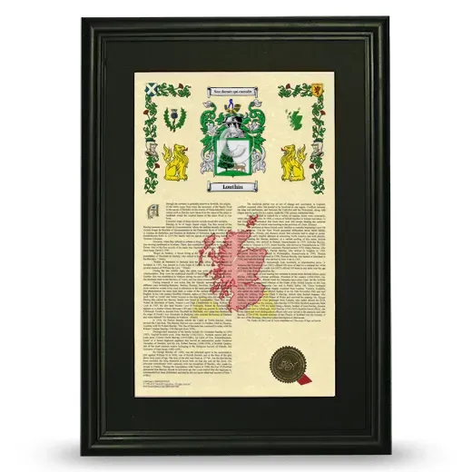 Louthin Deluxe Armorial Framed - Black