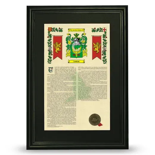 Louton Deluxe Armorial Framed - Black