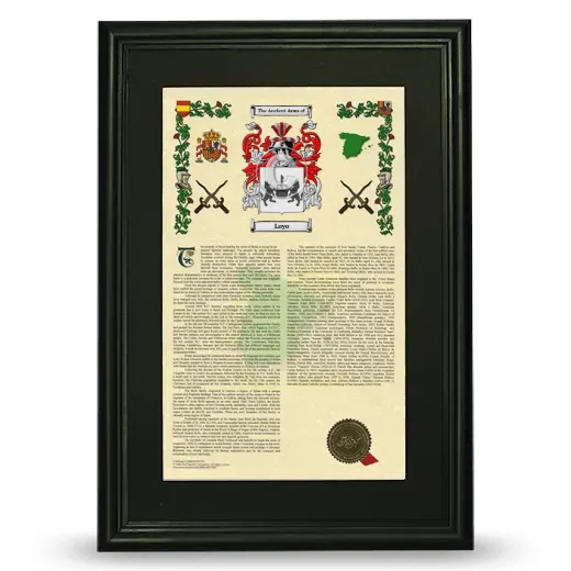Loyo Deluxe Armorial Framed - Black