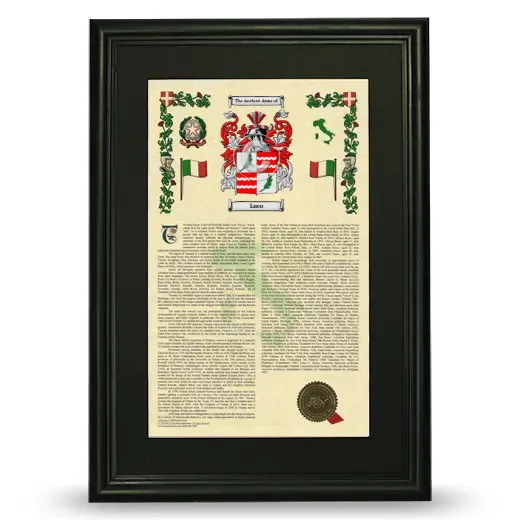 Luco Deluxe Armorial Framed - Black
