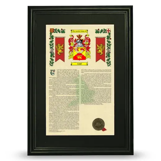 Lund Deluxe Armorial Framed - Black