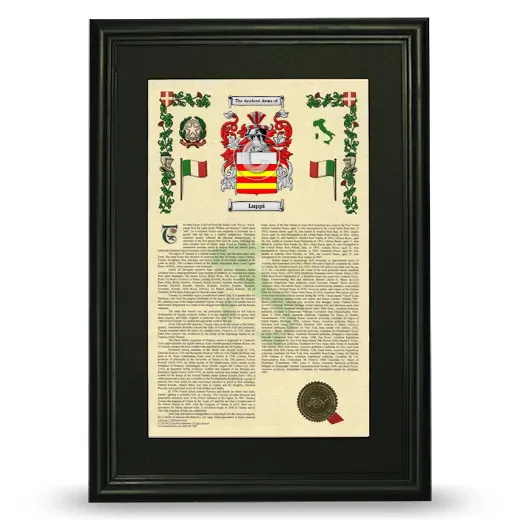Luppi Deluxe Armorial Framed - Black