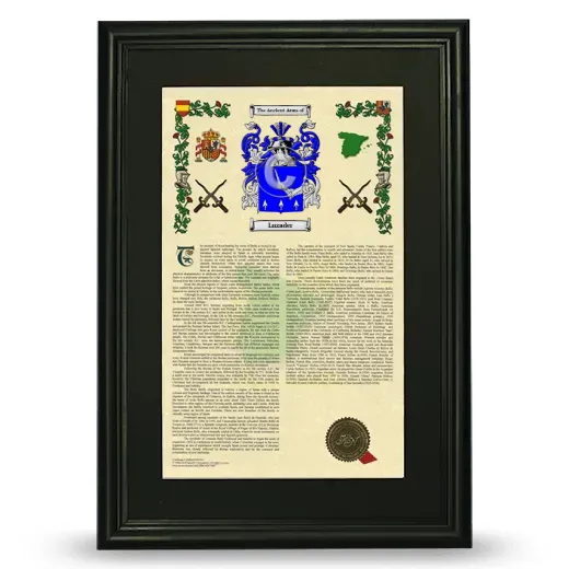 Luzader Deluxe Armorial Framed - Black