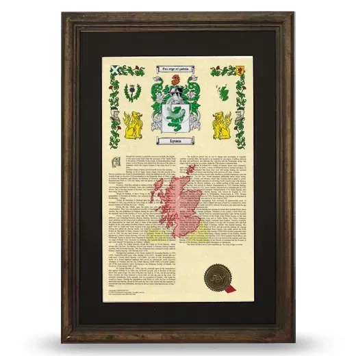 Lyons Deluxe Armorial Framed - Brown