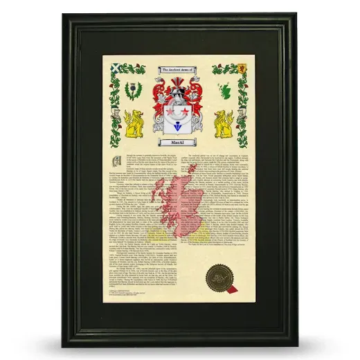MacAl Deluxe Armorial Framed - Black