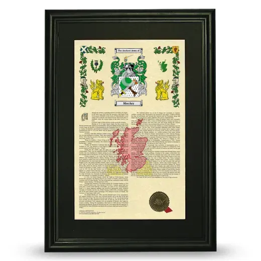 MacAry Deluxe Armorial Framed - Black