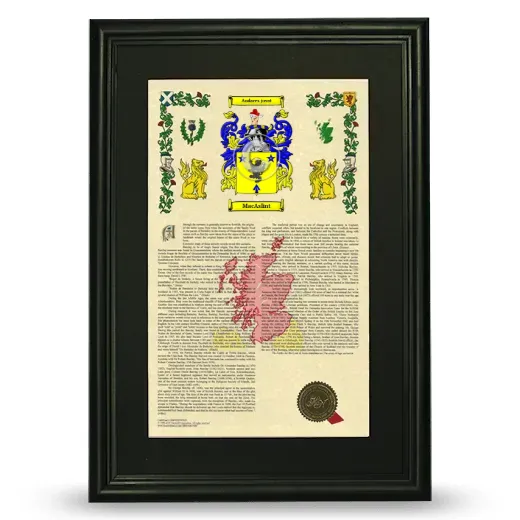 MacAslint Deluxe Armorial Framed - Black