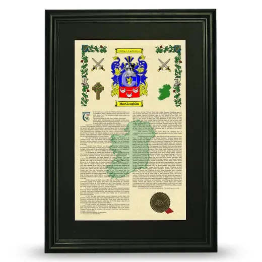 MacClaughlin Deluxe Armorial Framed - Black