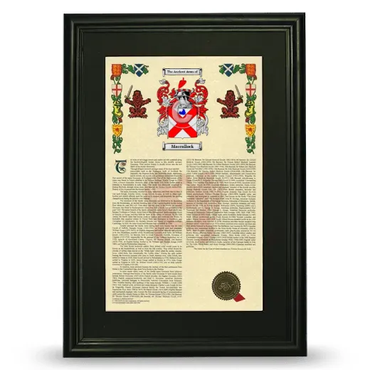 Maccullock Deluxe Armorial Framed - Black