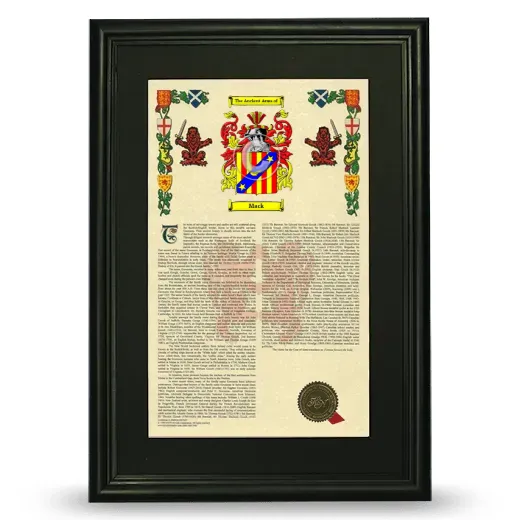Mack Deluxe Armorial Framed - Black