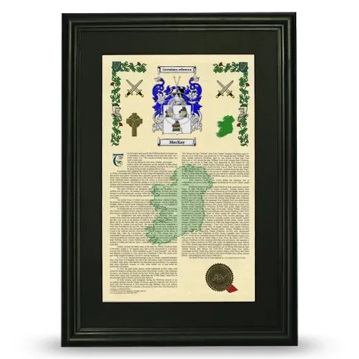 Mackay Deluxe Armorial Framed - Black