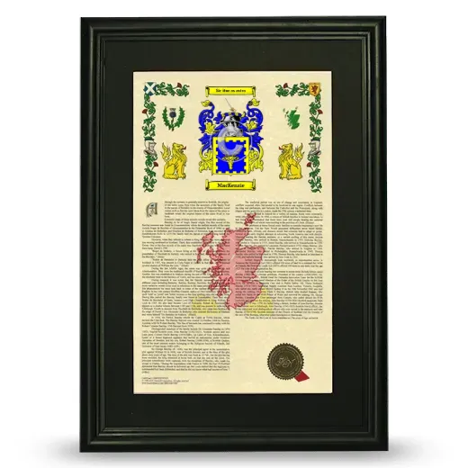 MacKenzie Deluxe Armorial Framed - Black