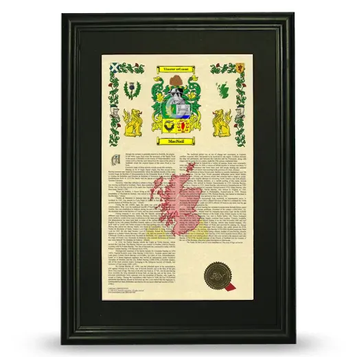 MacNail Deluxe Armorial Framed - Black