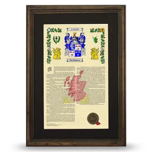 MacShimmey Deluxe Armorial Framed - Brown