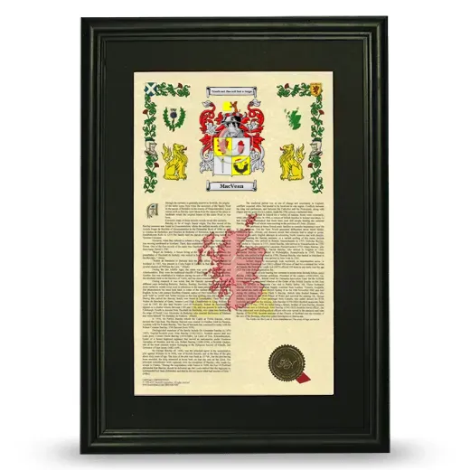 MacVean Deluxe Armorial Framed - Black