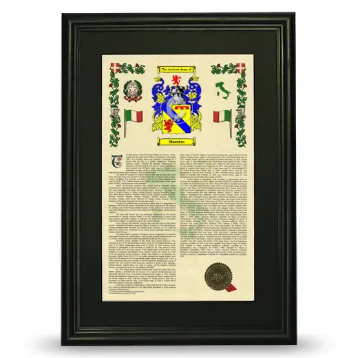 Maestro Deluxe Armorial Framed - Black