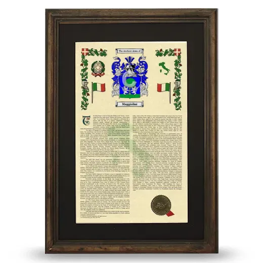 Maggiolini Deluxe Armorial Framed - Brown