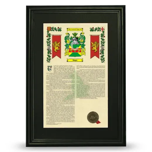 Magic Deluxe Armorial Framed - Black