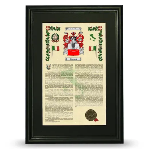 Magnoni Deluxe Armorial Framed - Black