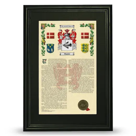 Magnus Deluxe Armorial Framed - Black