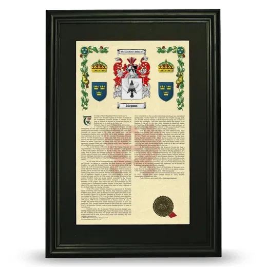 Magnus Deluxe Armorial Framed - Black
