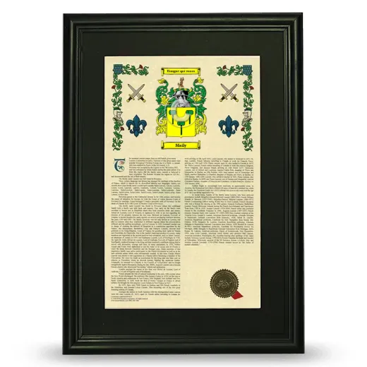 Maily Deluxe Armorial Framed - Black