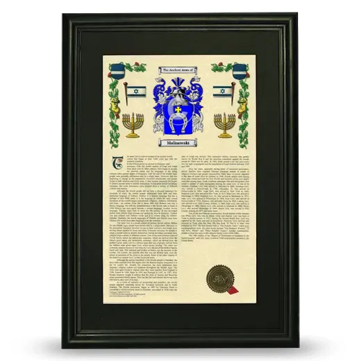 Malinowski Deluxe Armorial Framed - Black