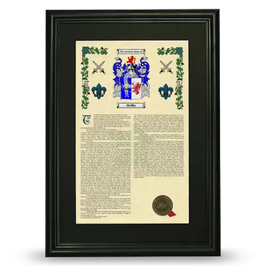 Mallin Deluxe Armorial Framed - Black