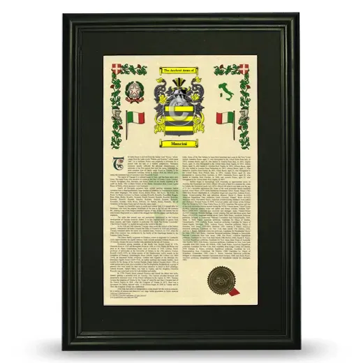 Mancini Deluxe Armorial Framed - Black