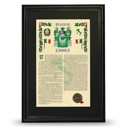 Marchitelli Deluxe Armorial Framed - Black