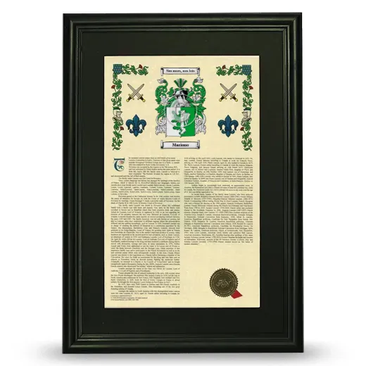 Mariono Deluxe Armorial Framed - Black