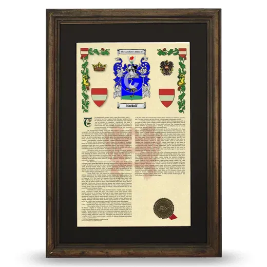 Markolf Deluxe Armorial Framed - Brown